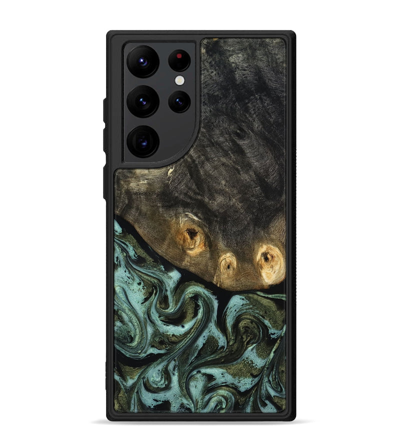 Galaxy S22 Ultra Wood Phone Case - Lissie (Green, 818542)