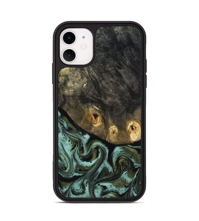 iPhone 11 Wood Phone Case - Lissie (Green, 818542)