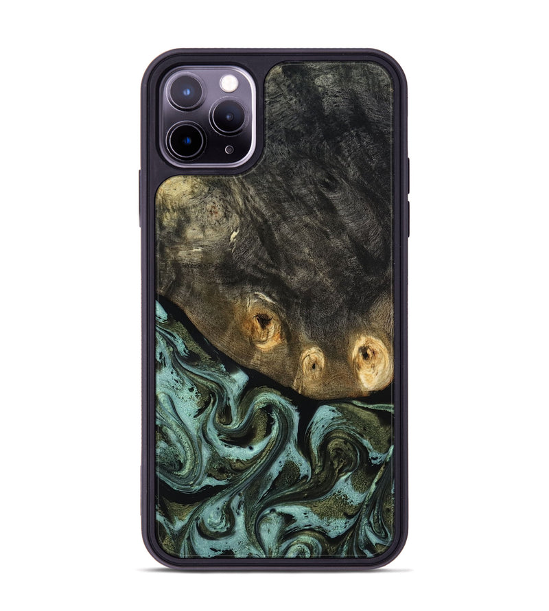 iPhone 11 Pro Max Wood Phone Case - Lissie (Green, 818542)