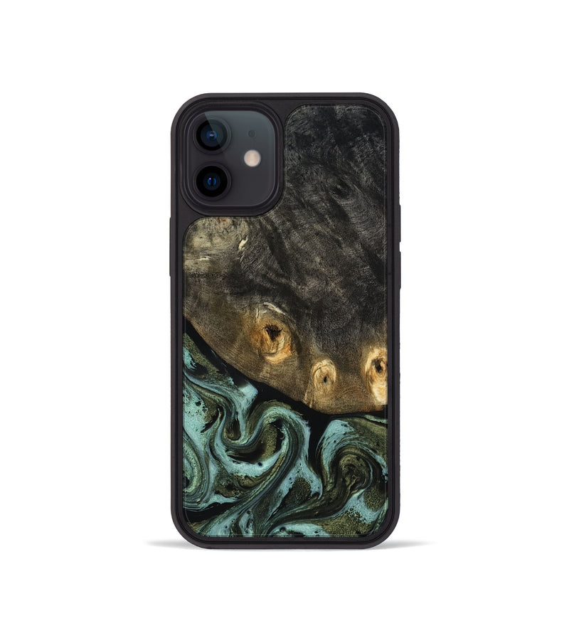 iPhone 12 mini Wood Phone Case - Lissie (Green, 818542)