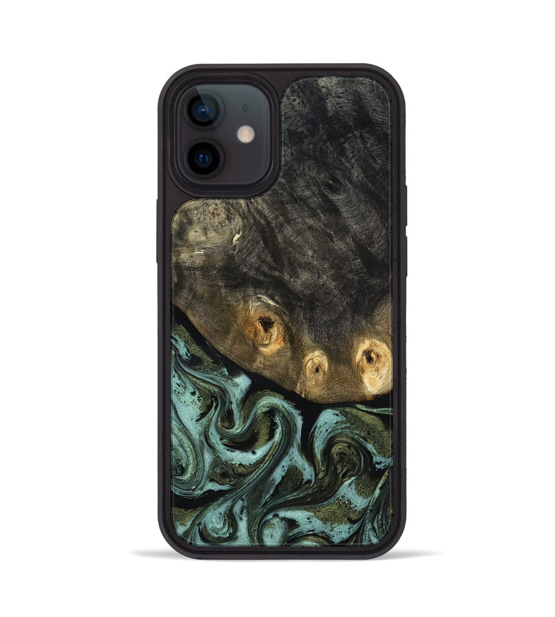iPhone 12 Wood Phone Case - Lissie (Green, 818542)