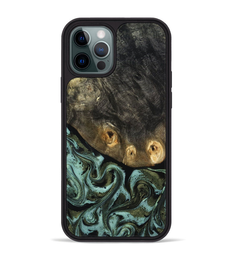 iPhone 12 Pro Max Wood Phone Case - Lissie (Green, 818542)