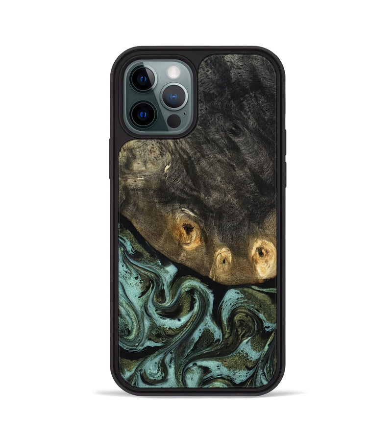iPhone 12 Pro Wood Phone Case - Lissie (Green, 818542)