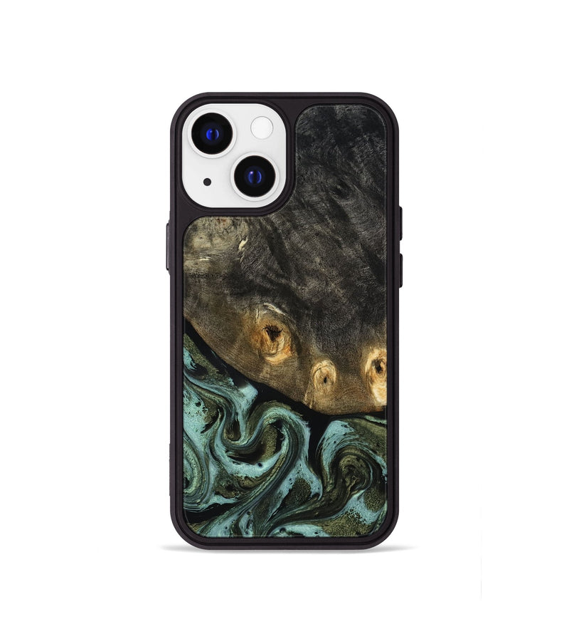 iPhone 13 mini Wood Phone Case - Lissie (Green, 818542)