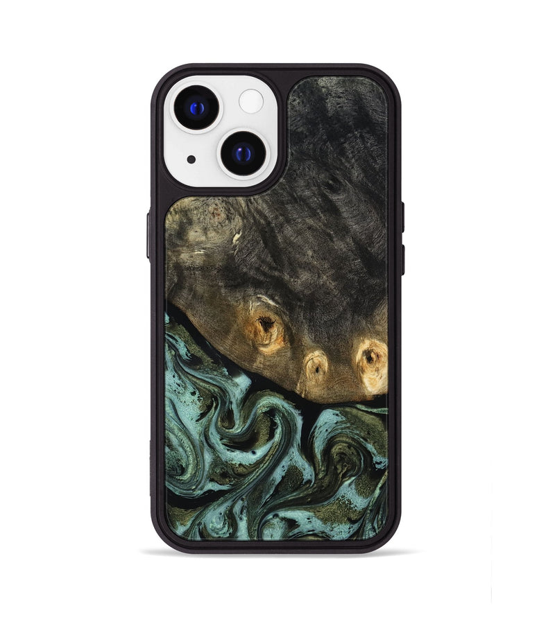iPhone 13 Wood Phone Case - Lissie (Green, 818542)