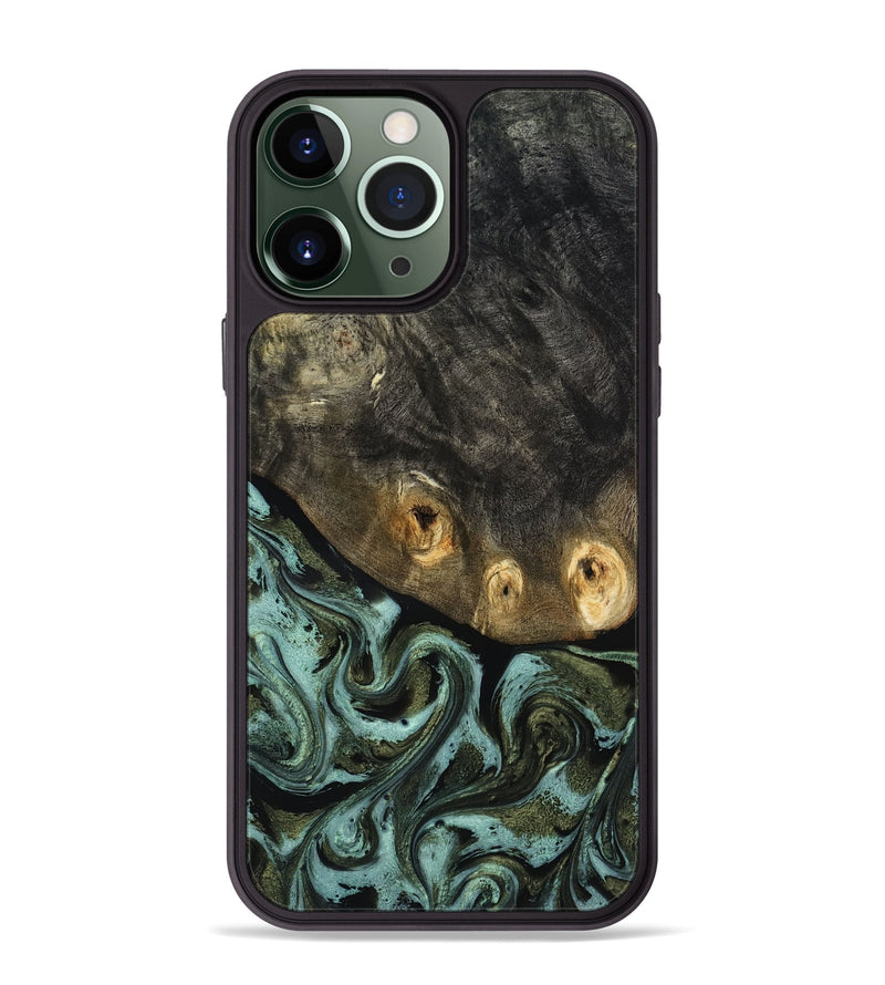 iPhone 13 Pro Max Wood Phone Case - Lissie (Green, 818542)