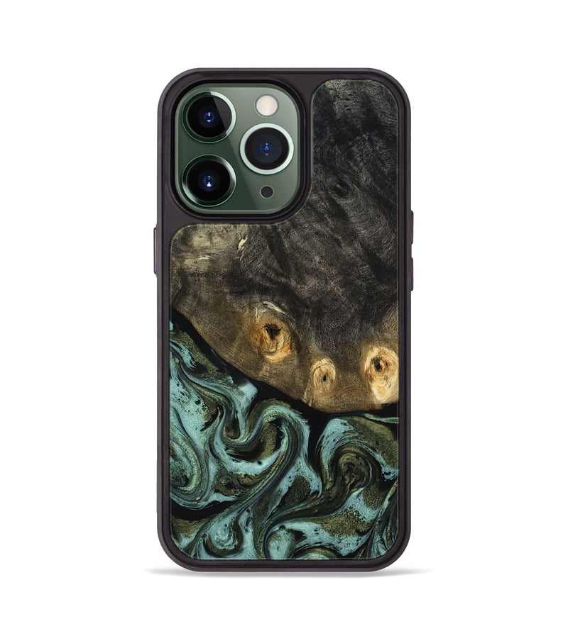 iPhone 13 Pro Wood Phone Case - Lissie (Green, 818542)