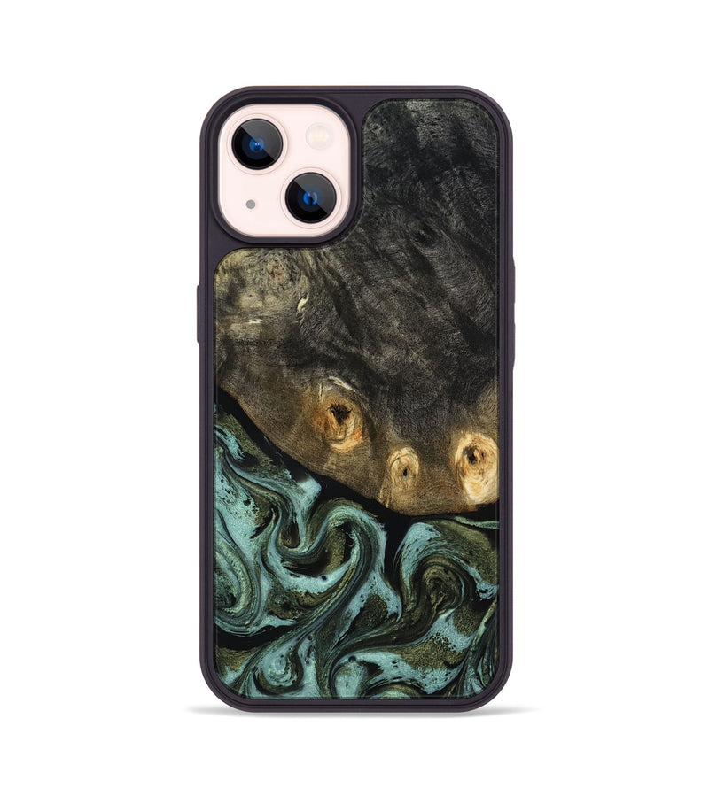 iPhone 14 Wood Phone Case - Lissie (Green, 818542)