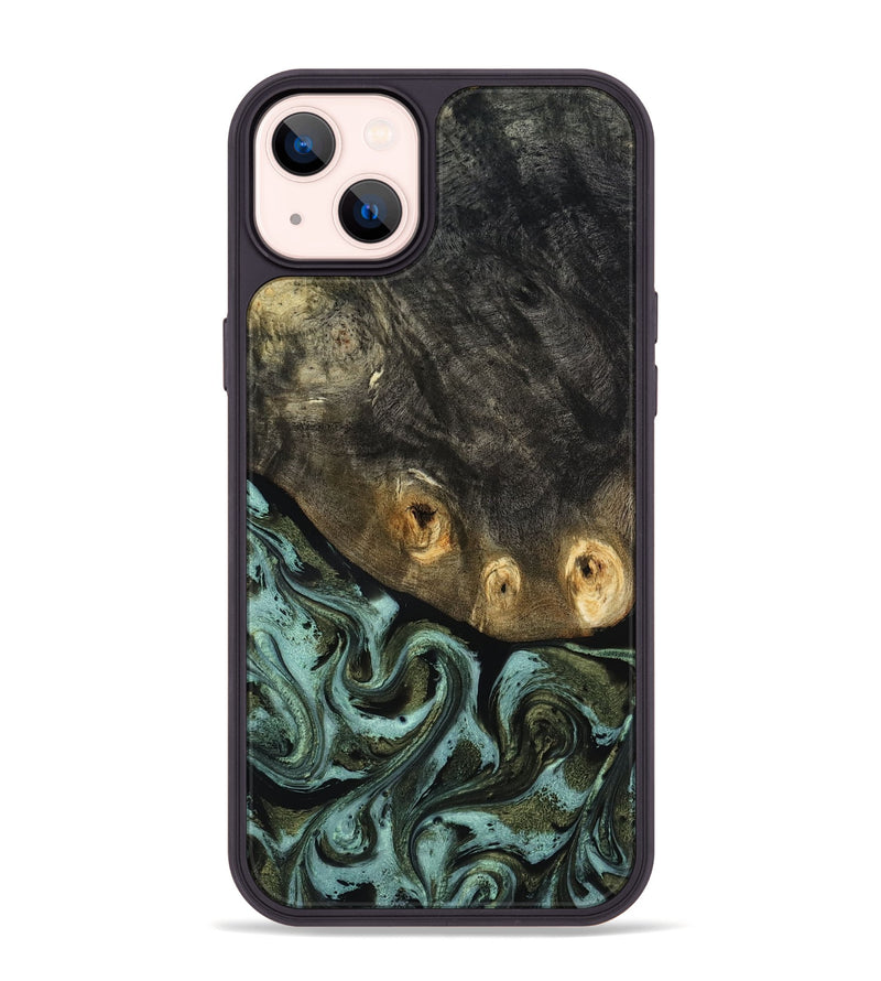 iPhone 14 Plus Wood Phone Case - Lissie (Green, 818542)