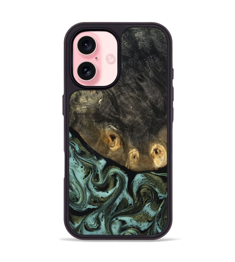 iPhone 16 Wood Phone Case - Lissie (Green, 818542)