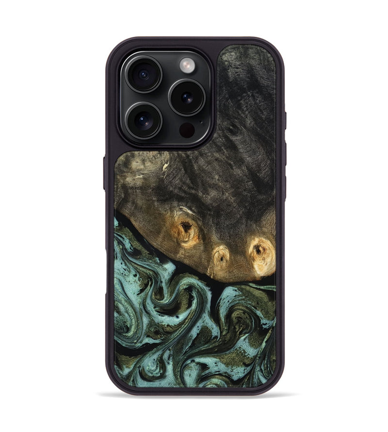iPhone 16 Pro Wood Phone Case - Lissie (Green, 818542)