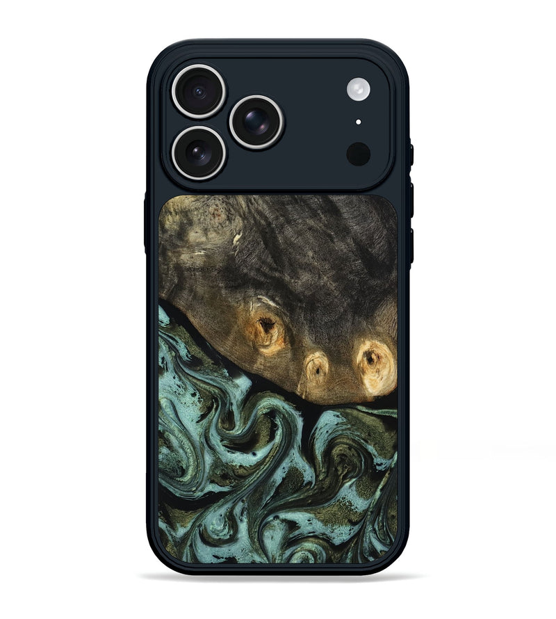iPhone 17 Pro Max Wood Phone Case - Lissie (Green, 818542)