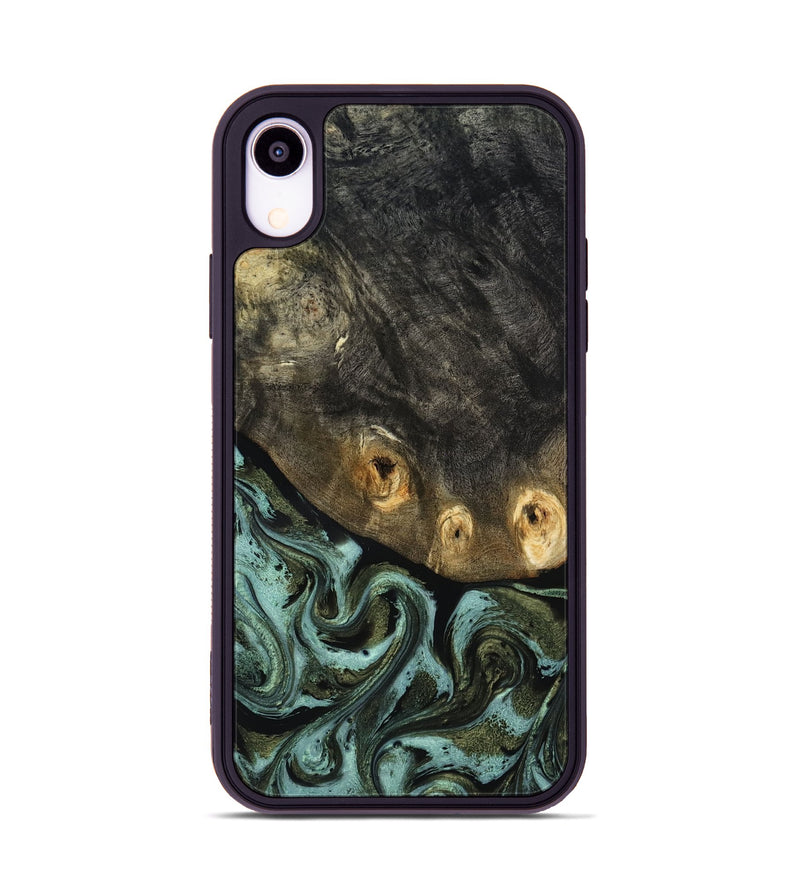 iPhone Xr Wood Phone Case - Lissie (Green, 818542)
