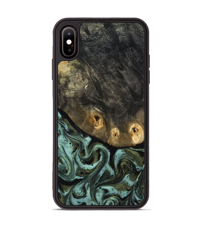 iPhone Xs Max Wood Phone Case - Lissie (Green, 818542)