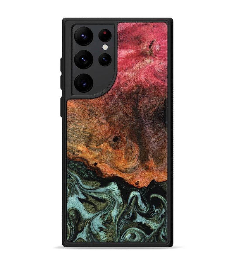 Galaxy S22 Ultra Wood Phone Case - Luis (Green, 818543)