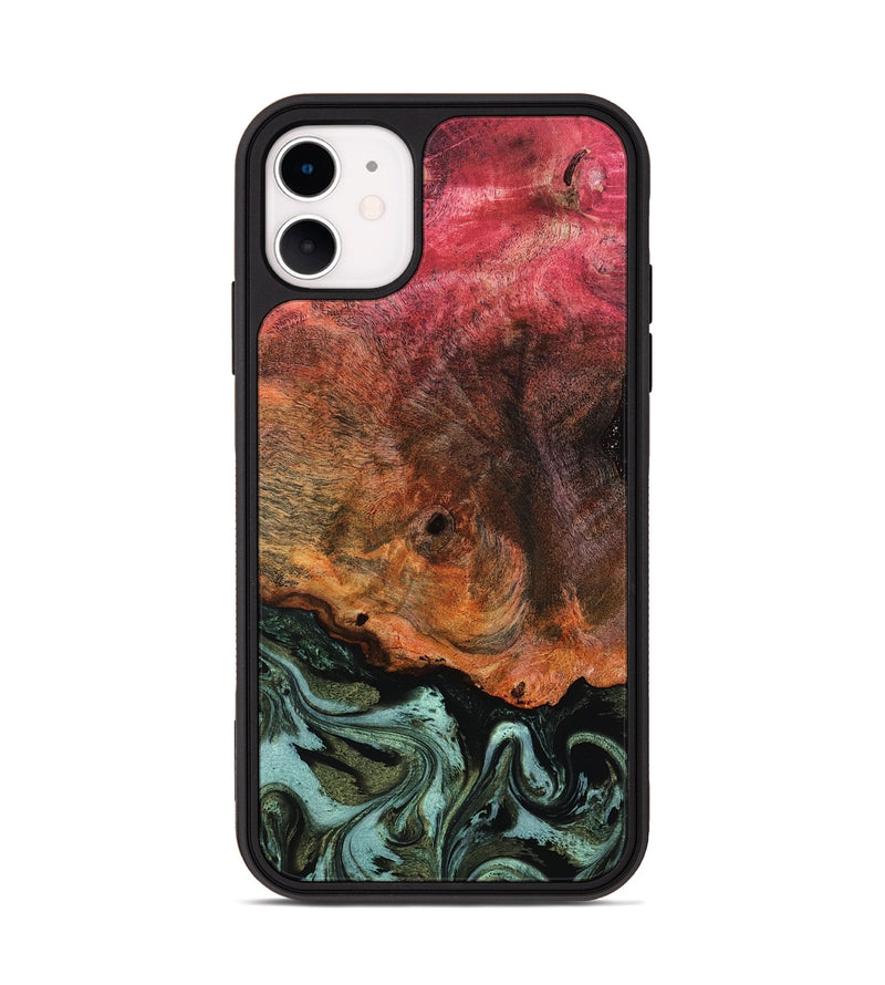 iPhone 11 Wood Phone Case - Luis (Green, 818543)