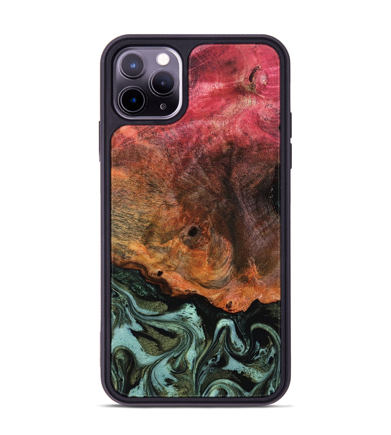 iPhone 11 Pro Max Wood Phone Case - Luis (Green, 818543)