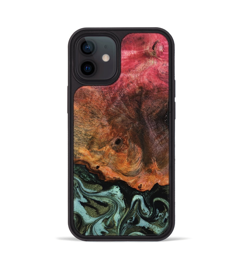 iPhone 12 Wood Phone Case - Luis (Green, 818543)