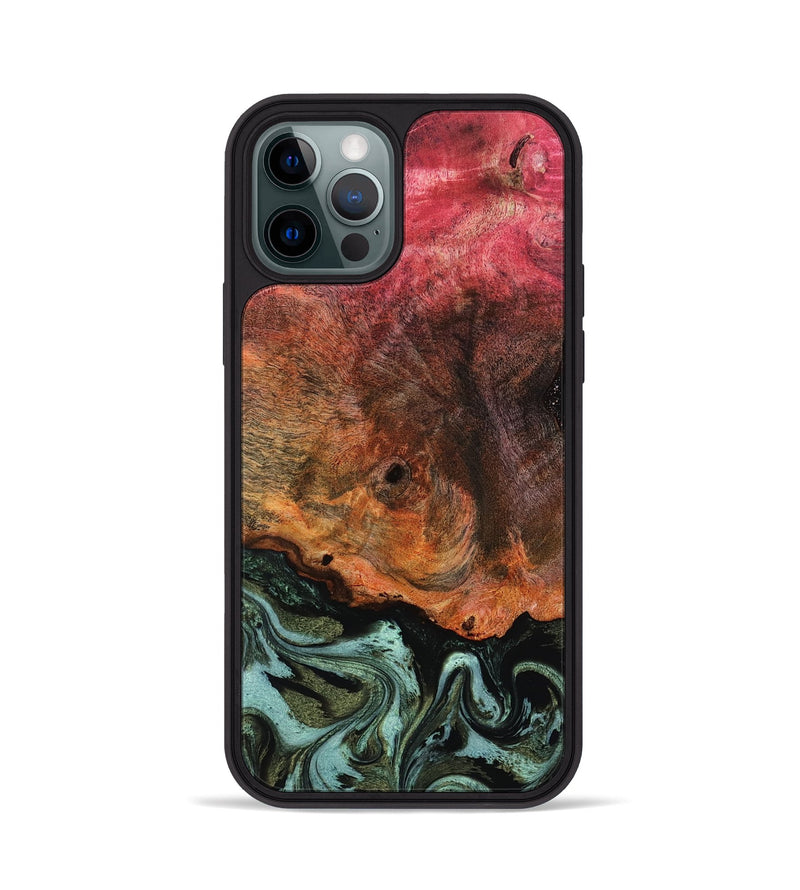 iPhone 12 Pro Wood Phone Case - Luis (Green, 818543)