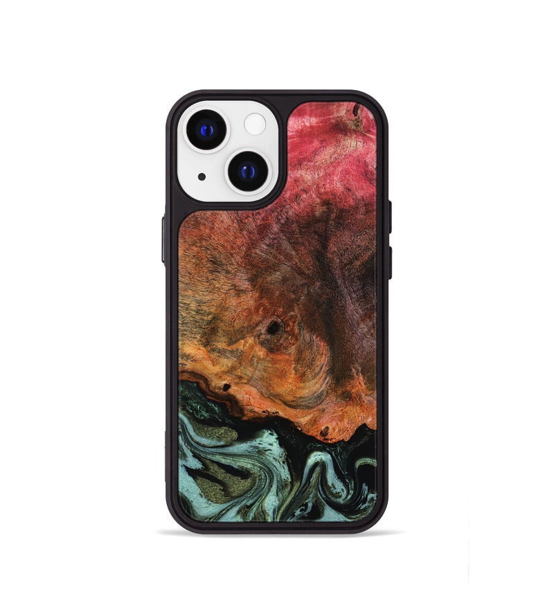 iPhone 13 mini Wood Phone Case - Luis (Green, 818543)