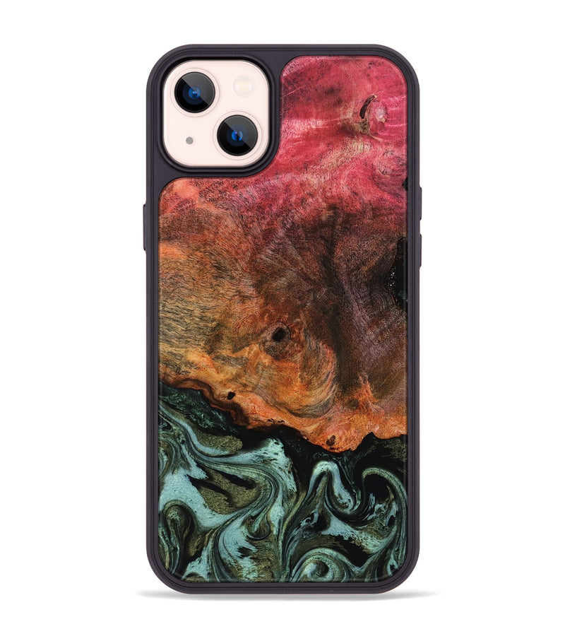 iPhone 14 Plus Wood Phone Case - Luis (Green, 818543)