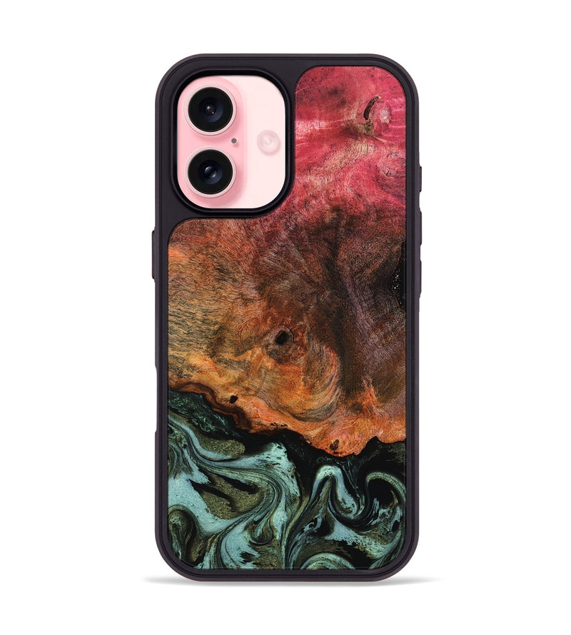 iPhone 16 Wood Phone Case - Luis (Green, 818543)