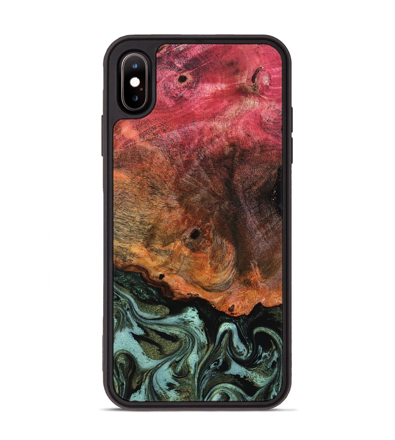 iPhone Xs Max Wood Phone Case - Luis (Green, 818543)