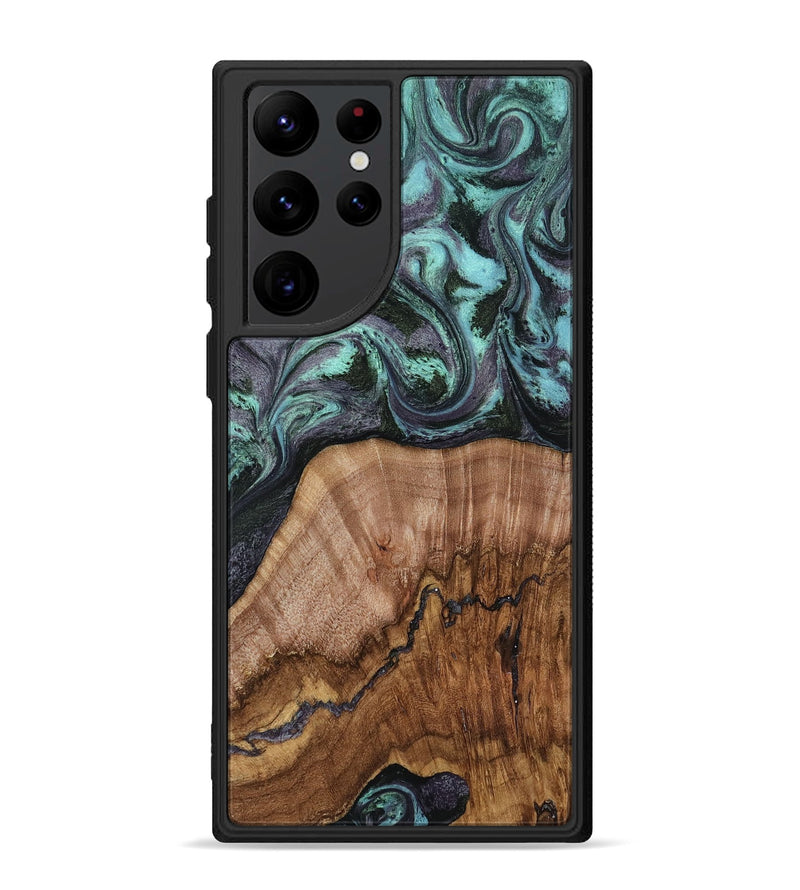 Galaxy S22 Ultra Wood Phone Case - Selah (Green, 818544)