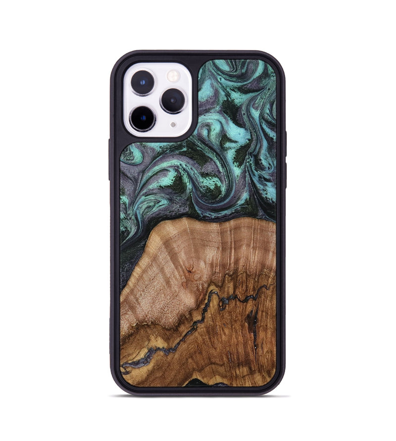 iPhone 11 Pro Wood Phone Case - Selah (Green, 818544)