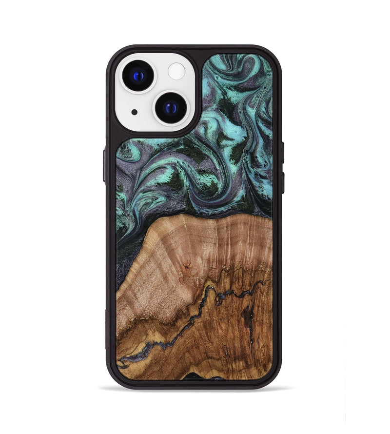 iPhone 13 Wood Phone Case - Selah (Green, 818544)