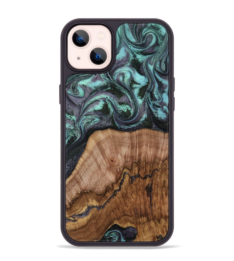 iPhone 14 Plus Wood Phone Case - Selah (Green, 818544)