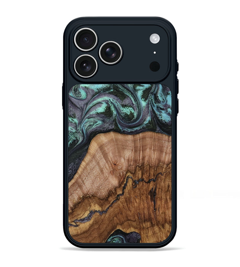 iPhone 17 Pro Max Wood Phone Case - Selah (Green, 818544)