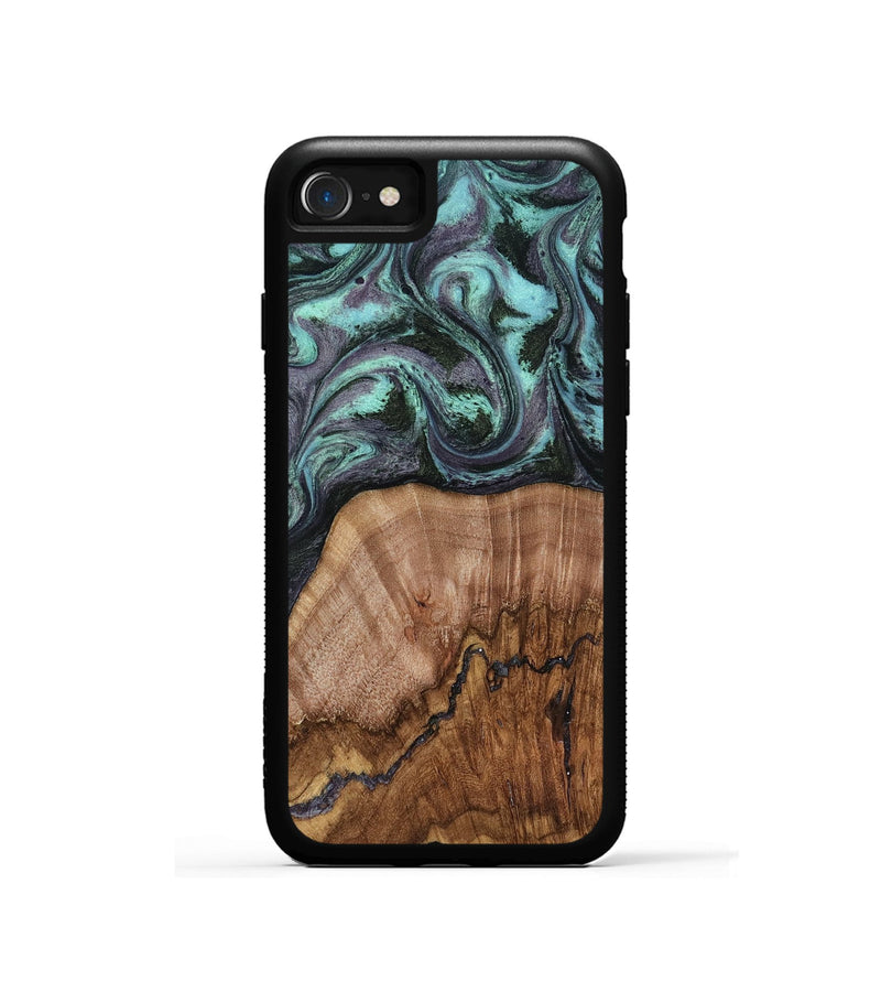 iPhone SE Wood Phone Case - Selah (Green, 818544)
