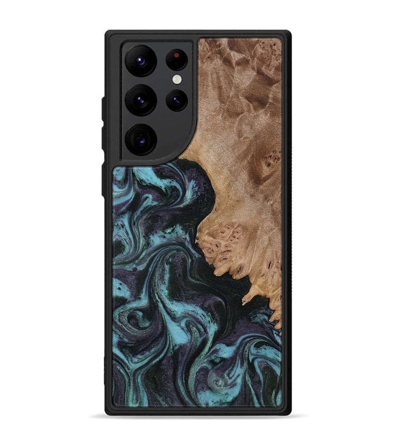 Galaxy S22 Ultra Wood Phone Case - Adda (Green, 818545)