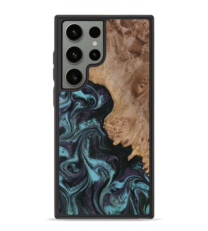 Galaxy S23 Ultra Wood Phone Case - Adda (Green, 818545)