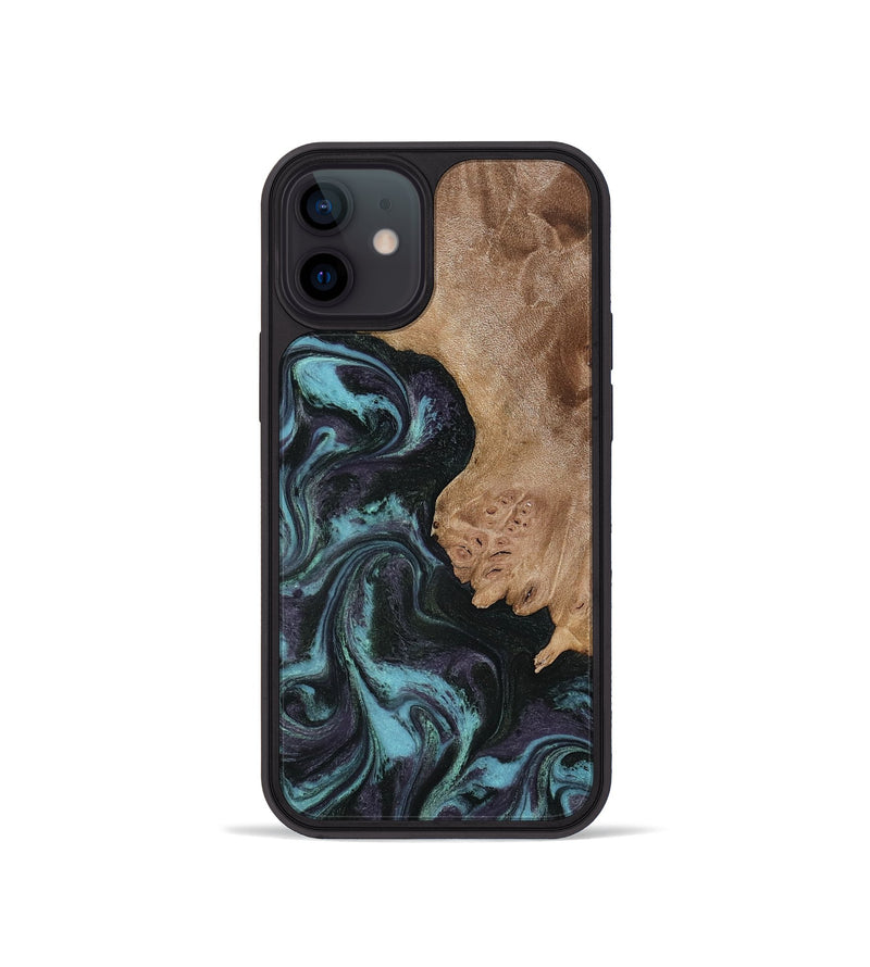 iPhone 12 mini Wood Phone Case - Adda (Green, 818545)