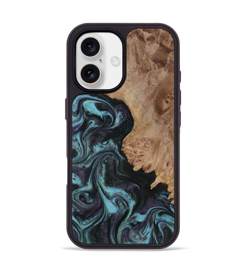 iPhone 17 Wood Phone Case - Adda (Green, 818545)