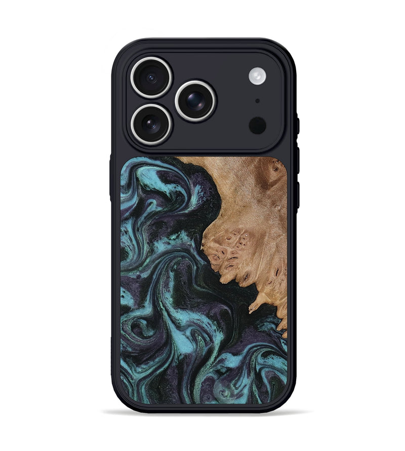 iPhone 17 Pro Wood Phone Case - Adda (Green, 818545)