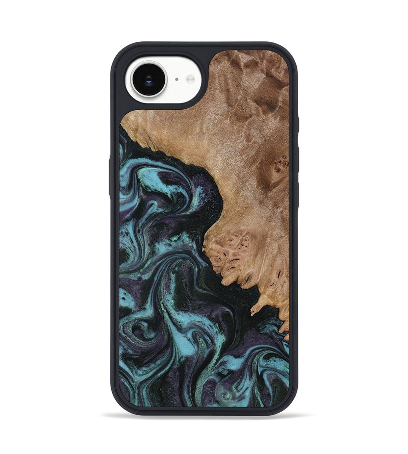 iPhone 17e Wood Phone Case - Adda (Green, 818545)