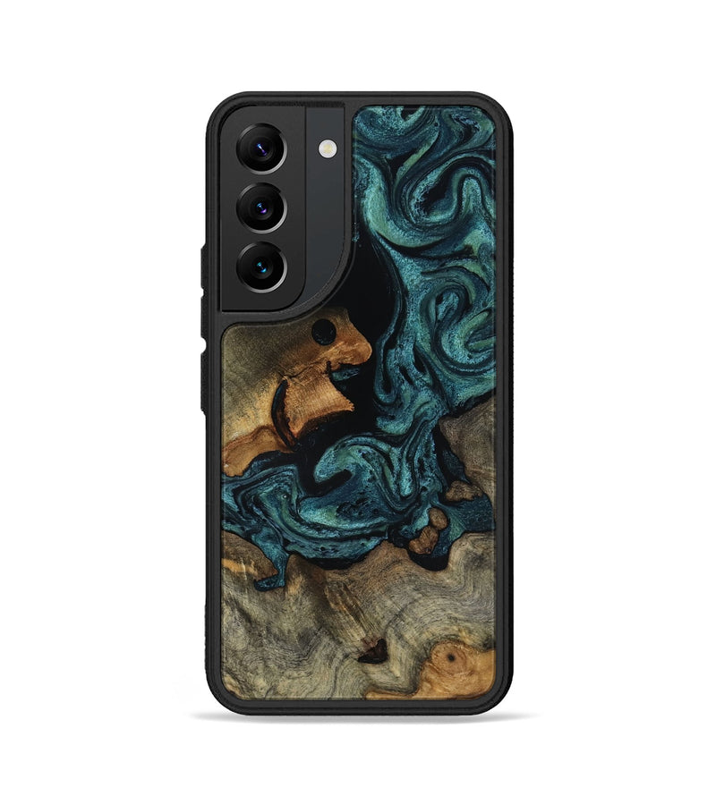 Galaxy S22 Wood Phone Case - Emmit (Green, 818547)
