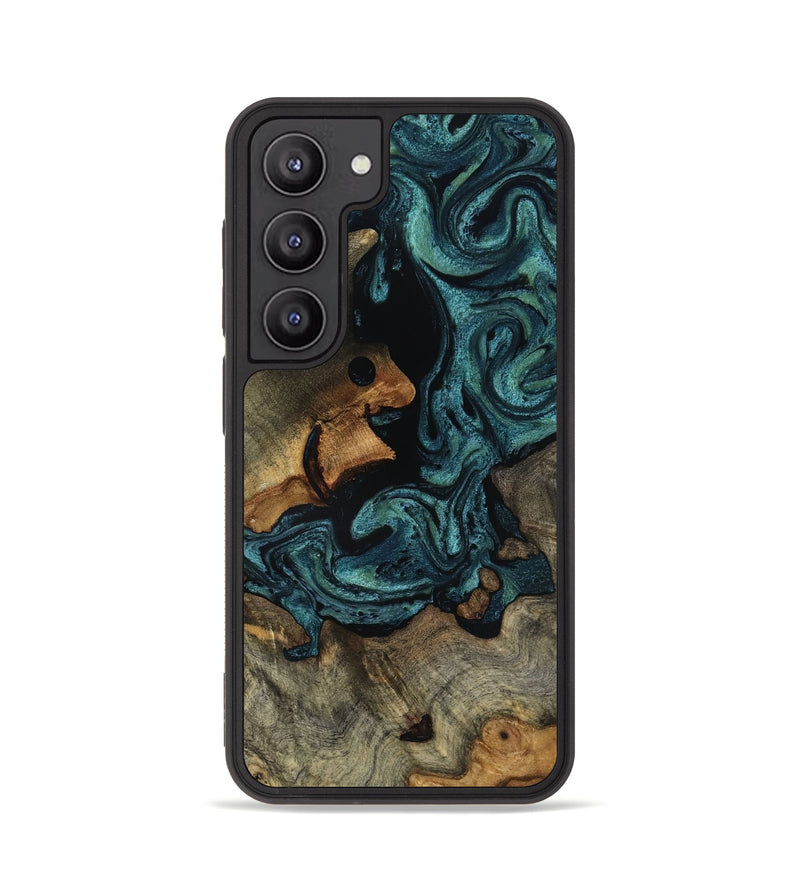 Galaxy S23 Wood Phone Case - Emmit (Green, 818547)