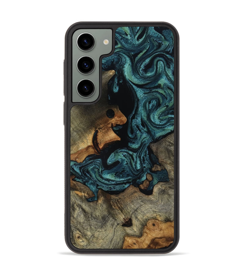 Galaxy S23 Plus Wood Phone Case - Emmit (Green, 818547)