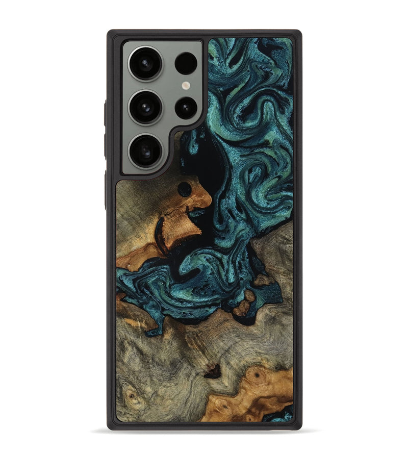 Galaxy S23 Ultra Wood Phone Case - Emmit (Green, 818547)