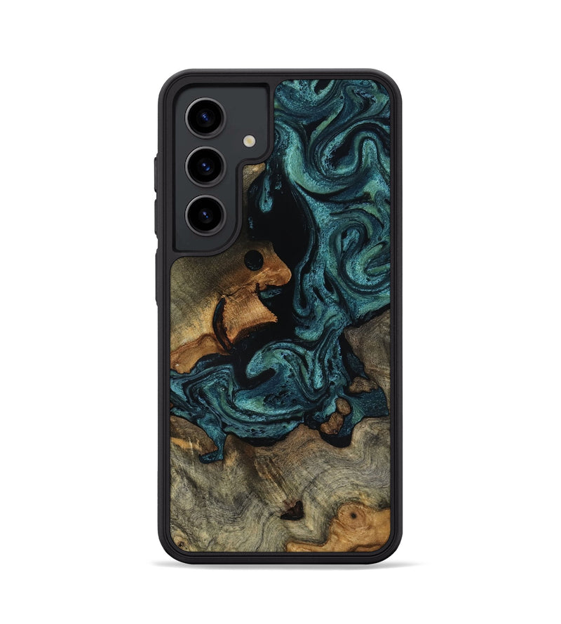 Galaxy S24 Wood Phone Case - Emmit (Green, 818547)