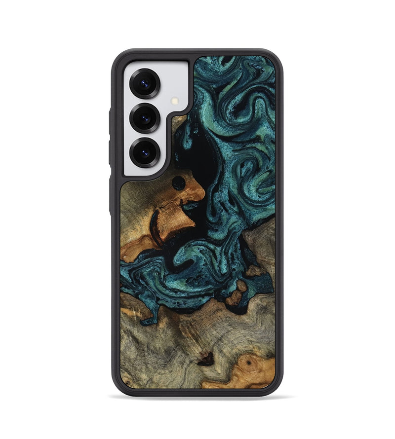 Galaxy S25 Wood Phone Case - Emmit (Green, 818547)