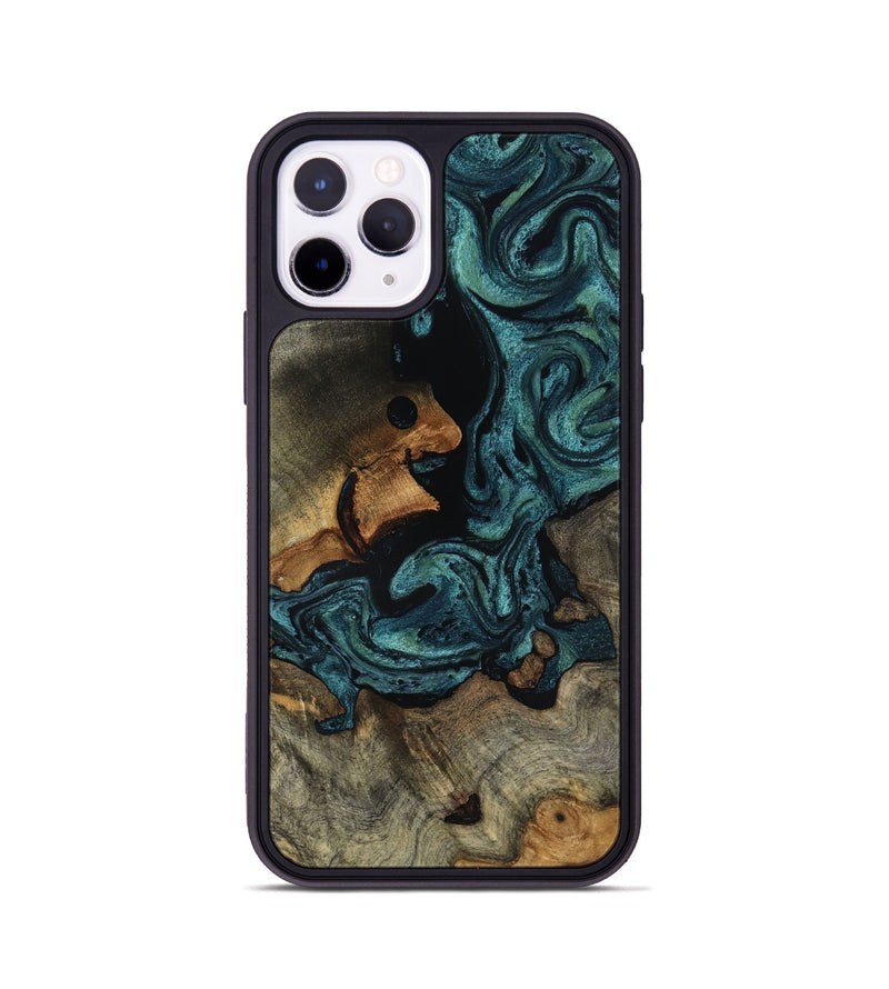 iPhone 11 Pro Wood Phone Case - Emmit (Green, 818547)