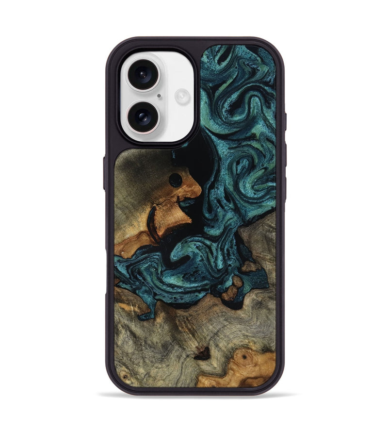 iPhone 17 Wood Phone Case - Emmit (Green, 818547)