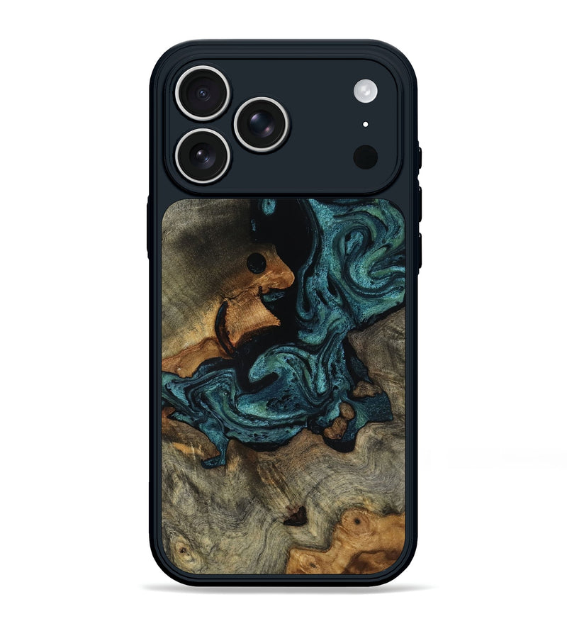 iPhone 17 Pro Max Wood Phone Case - Emmit (Green, 818547)