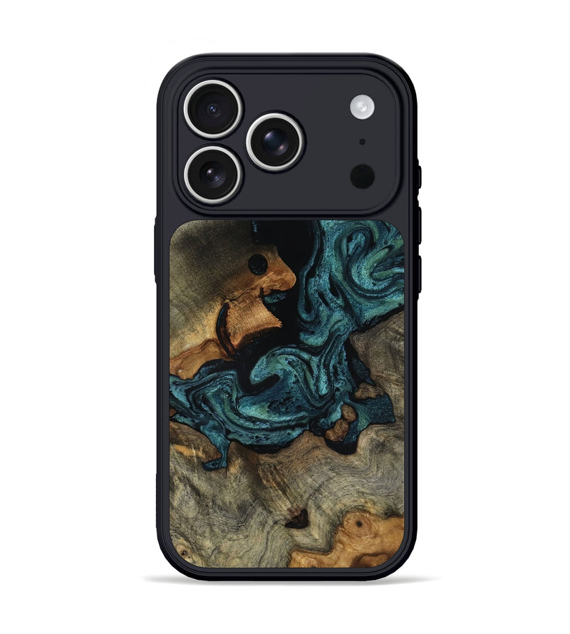 iPhone 17 Pro Wood Phone Case - Emmit (Green, 818547)