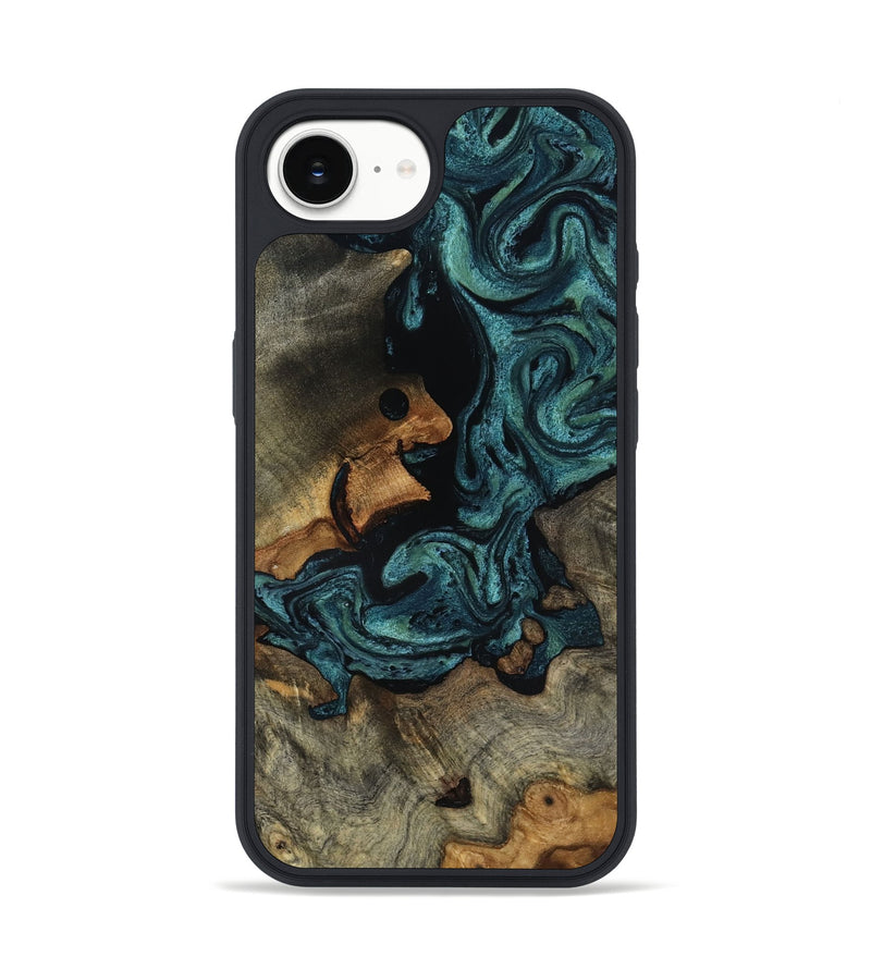 iPhone 17e Wood Phone Case - Emmit (Green, 818547)